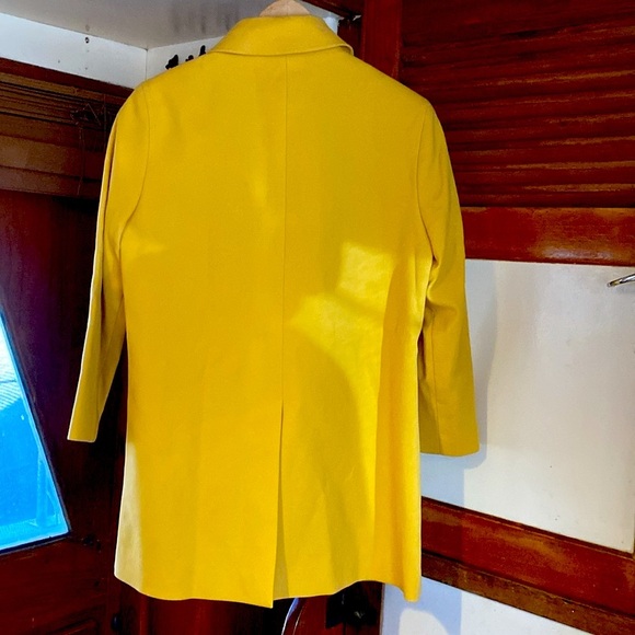 Theory Juleen/Ivona yellow button down, business casual coat size small … - Picture 5 of 8
